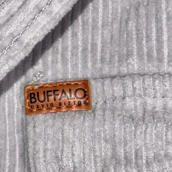 Buffalo David Bitton Gray Textured Shacket size S oversized. - Picture 3 of 7